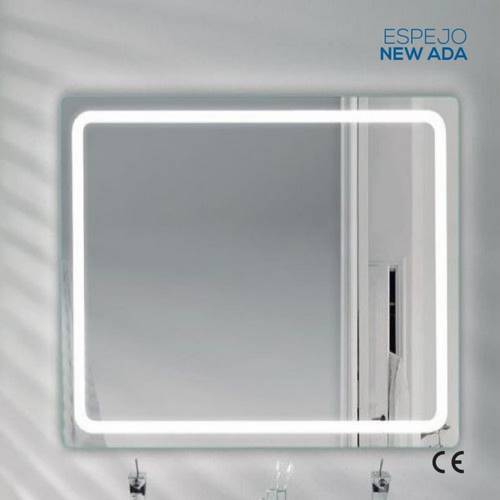 ESPEJO BAÑO LAKUA NEW ADA LED C/DESEMP 80X80